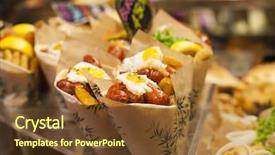  Presentation with breakfast burrito - Presentation theme with burrito background and a  colored foreground