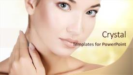  Presentation with abstract beautiful black pink glitter - Colorful PPT theme enhanced with burst beam - beautiful asian woman backdrop and a lemonade colored foreground