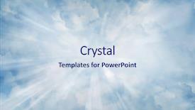  Presentation with shining - PPT layouts consisting of burst beam - bright rays shining in clouds background and a  colored foreground