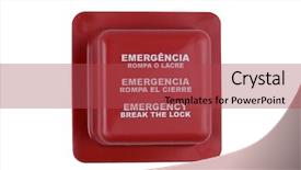  Presentation with emergency - PPT theme having bus accident - red emergency box background and a red colored foreground