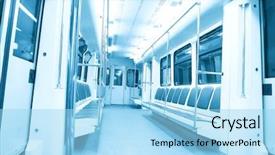  Presentation with eid mubarak illuminated arabic lantern - PPT layouts consisting of bus commuter rail - contemporary illuminated carriage interior background and a  colored foreground