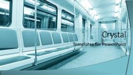  Presentation with go to shin okubo subway - Audience pleasing slides consisting of bus commuter rail - subway inside backdrop and a  colored foreground