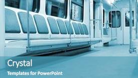  Presentation with vehicle safety inspection - PPT theme with bus commuter rail - vehicle interior background and a  colored foreground