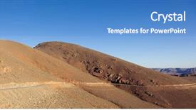  Presentation with mountain road up hill - Amazing slide set having bus pass - scenic mountain road in morocco backdrop and a  colored foreground