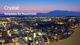  Presentation with city japan - Cool new PPT layouts with bus station - kyoto city night in japan backdrop and a teal colored foreground