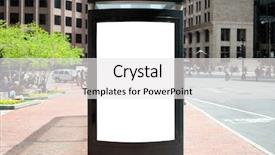 Presentation with bus stop - Presentation having bus stop billboard background and a white colored foreground