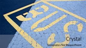  Presentation with road stop sign - Amazing slides having bus stop sign backdrop and a light blue colored foreground