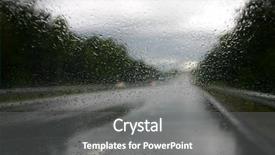  Presentation with bus - Slides featuring small waterfall shot beneaqth an old curved bridge background and a dark gray colored foreground