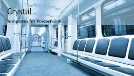  Presentation with vehicle - Cool new PPT layouts with bus traffic - vehicle interior backdrop and a light blue colored foreground