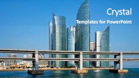  Presentation with mongolian state south korea - Amazing presentation having busan marine city skyscrapers backdrop and a teal colored foreground