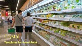  Presentation with electronics - Colorful PPT layouts enhanced with busan-south-korea-may-25 backdrop and a violet colored foreground