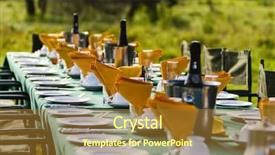  Presentation with safari south africa - Presentation design consisting of journey game - luxury bush breakfast at african background and a gold colored foreground