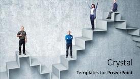  Presentation with black stain abstract watercolour - Beautiful PPT theme featuring busines people on 3d abstract backdrop and a light blue colored foreground