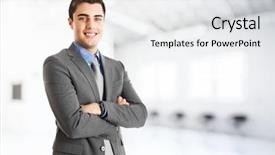  Presentation with portrait happy family smiling - Presentation theme enhanced with business - portrait of a smiling handsome background and a white colored foreground