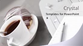  Presentation with lunch - PPT layouts with business a lunch background and a light gray colored foreground