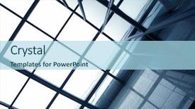  Presentation with abstract business - Amazing theme having business abstract blue - modern glass silhouettes of skyscrapers backdrop and a light blue colored foreground