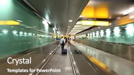  Presentation with green - Colorful PPT layouts enhanced with business abstract white - people go into long green backdrop and a violet colored foreground