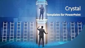  Presentation with fast speed broadband accelerate internet - Audience pleasing PPT layouts consisting of business accelerator - businessmen in accelerated and fast backdrop and a  colored foreground