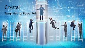  Presentation with fast speed broadband accelerate internet - Amazing PPT theme having business accelerator - businessmen in accelerated and fast backdrop and a  colored foreground