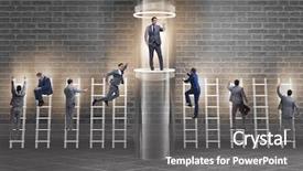  Presentation with fast speed broadband accelerate internet - Audience pleasing theme consisting of business accelerator - businessmen in accelerated and fast backdrop and a  colored foreground