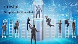  Presentation with fast speed broadband accelerate internet - Beautiful theme featuring business accelerator - businessmen in accelerated and fast backdrop and a light blue colored foreground