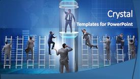  Presentation with fast speed broadband accelerate internet - Beautiful PPT layouts featuring business accelerator - businessmen in accelerated and fast backdrop and a ocean colored foreground