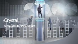  Presentation with fast speed broadband accelerate internet - Colorful presentation design enhanced with business accelerator - businessmen in accelerated and fast backdrop and a gray colored foreground