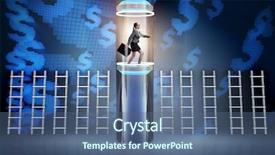  Presentation with fast speed broadband accelerate internet - Presentation design consisting of business accelerator - businesswoman in accelerated and fast background and a ocean colored foreground