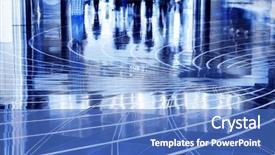  Presentation with people mall - Colorful presentation theme enhanced with business action - people walking thru the mall backdrop and a teal colored foreground