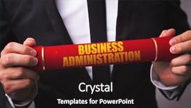  Presentation with school administration - PPT layouts consisting of business administration background and a black colored foreground