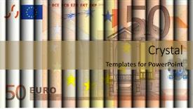  Presentation with bill of rights - Theme consisting of business alignment - fifty euro bill - fifty background and a coral colored foreground