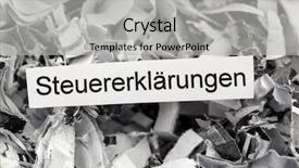  Presentation with burden - Slides enhanced with business alignment - tagged with shredded paper tax background and a light gray colored foreground