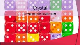  Presentation with stacked stone wall - Slide deck enhanced with business alignment - wall of stacked colorful acrylic background and a lavender colored foreground