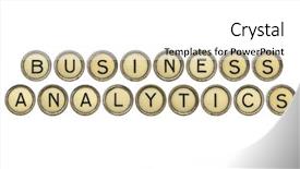  Presentation with analytics - Audience pleasing slide set consisting of business analytics text in old backdrop and a white colored foreground