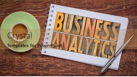  Presentation with abstract business - Audience pleasing slide set consisting of business-analytics-word-abstract backdrop and a coral colored foreground