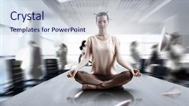  Presentation with balance life - Theme enhanced with business and healthy life balance background and a lemonade colored foreground