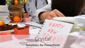  Presentation with new office - Amazing PPT layouts having business-and-holiday-concept-businessman backdrop and a lemonade colored foreground