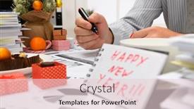  Presentation with new office - PPT layouts having business-and-holiday-concept-businessman background and a lemonade colored foreground