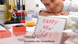  Presentation with new office - Amazing presentation theme having business-and-holiday-concept-businessman backdrop and a coral colored foreground