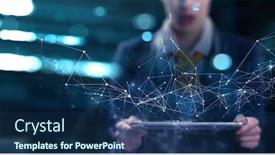  Presentation with innovation - Audience pleasing PPT theme consisting of business-and-innovation-concept-mixed backdrop and a navy blue colored foreground