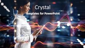  Presentation with innovation - Slides consisting of business-and-innovation-concept-mixed background and a navy blue colored foreground