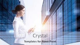  Presentation with innovation - Presentation having business-and-innovation-concept-mixed background and a light blue colored foreground