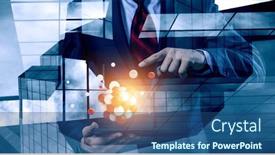  Presentation with innovation - Presentation having business-and-innovation-concept-mixed background and a ocean colored foreground