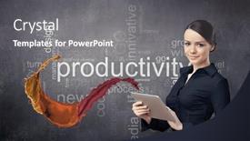  Presentation with innovation - Presentation featuring business-and-innovation-concept-mixed background and a gray colored foreground