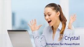  Presentation with stock market abstract business concept - Beautiful presentation theme featuring reading free - business and office concept backdrop and a lemonade colored foreground