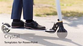  Presentation with young business people - Presentation design with business-and-people-and-concept background and a lemonade colored foreground