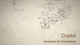  Presentation with business idea modern abstract - Slide set featuring business background image with drawn background and a lemonade colored foreground