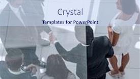  Presentation with welcome - Audience pleasing PPT theme consisting of business-background-welcome-handshake backdrop and a sky blue colored foreground