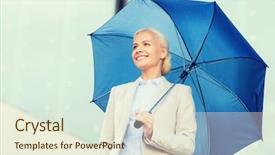  Presentation with bad weather - Audience pleasing slides consisting of business bad weather and people backdrop and a cream colored foreground