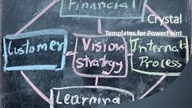  Presentation with free - PPT layouts consisting of business balance score card background and a ocean colored foreground